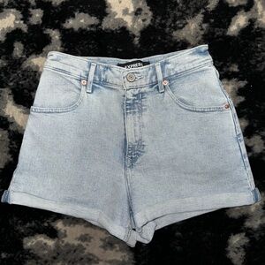 EXPRESS Light Blue Denim Shorts